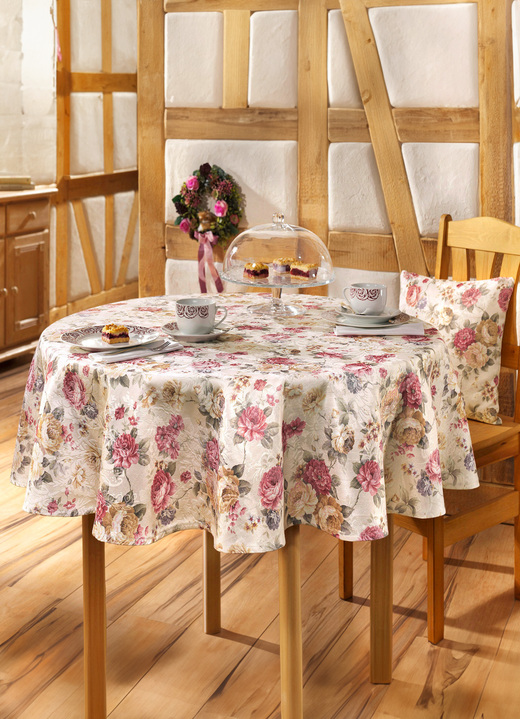 Wohnaccessoires - Tisch- und Raumdekoration mit hochwertigem Textildruck Ansicht 2 Wohnaccessoires - Tisch- und Raumdekoration mit hochwertigem Textildruck, in Größe 146 (Läufer, 40x150 cm) bis 404 (Kissenhülle, 40x 40 cm), in Farbe ECRU/BUNT Ansicht 2