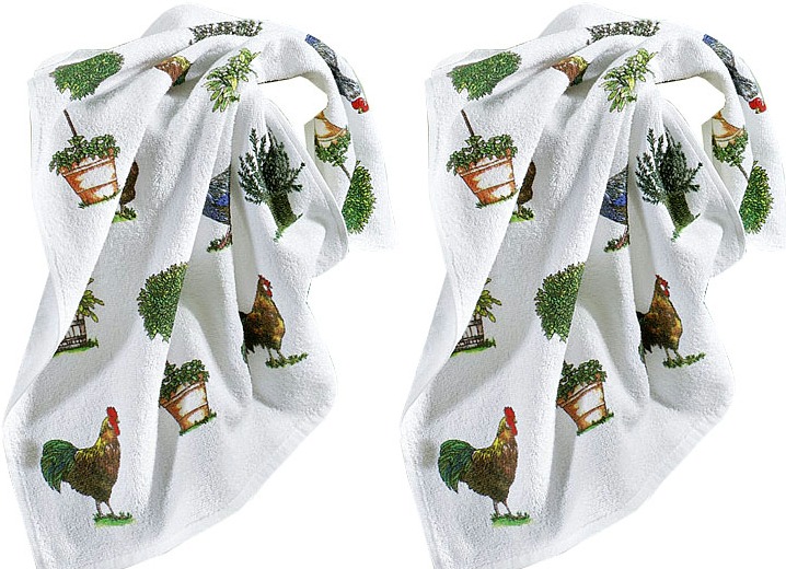 Handtücher - Super nützliche Küchen-Accessoires, in Größe 200 (3 Geschirrtücher, 50x70 cm) bis 502 (Schürze, 60x88 cm), in Farbe BUNT Ansicht 2