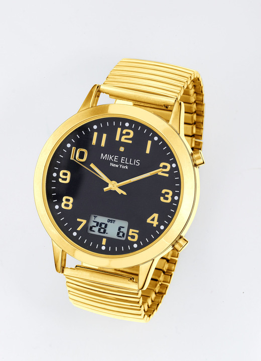 Funkuhren/Solaruhren - Funk-Herrenuhr von Mike Ellis New York Ansicht 2 Funkuhren/Solaruhren - Funk-Herrenuhr von Mike Ellis New York, in Farbe  Ansicht 2