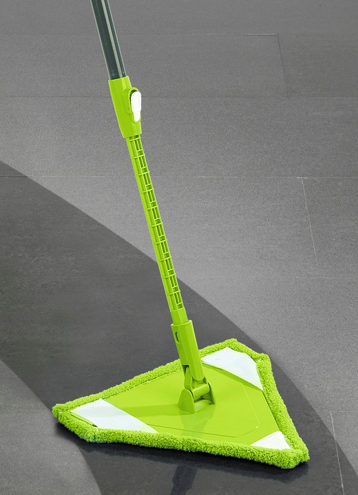 Reinigungshelfer & Reinigungsmittel - Dreieckfuß Wischmopp, in Farbe GRÜN Ansicht 2
