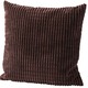 Dekokissen & Hüllen - Kissenbezüge oder Stuhlkissen in verschiedenen Farben, in Größe 905 (Kissenbezug, 40x40 cm) bis 915 (Stuhlkissen, 42x42x6 cm), in Farbe BORDEAUX – Farbe BRAUN – Ansicht 1