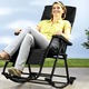 Gartenmöbel - Schaukelstuhl 2in1 – Farbe SCHWARZ – Ansicht 1 Gartenmöbel - Schaukelstuhl 2in1, in Farbe BEIGE – Farbe SCHWARZ – Ansicht 1