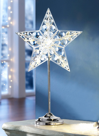 LED-Sternleuchte mit Ständer aus Metall
