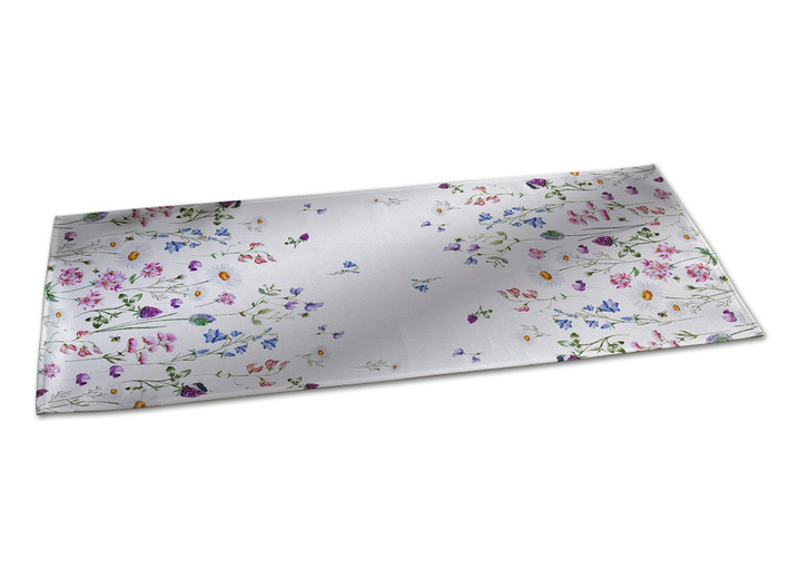 Heimtextilien - Tisch- und Raumdekoration mit Wiesenblumen-Dessin, in Größe 110 (Läufer, 40x 90 cm) bis 404 (Kissenbezug, 40x 40 cm), in Farbe  Ansicht 1