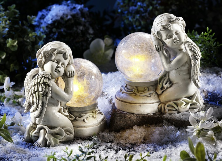 Garten - Solarleuchte Engel, 2er-Set, in Farbe WEISS Ansicht 2