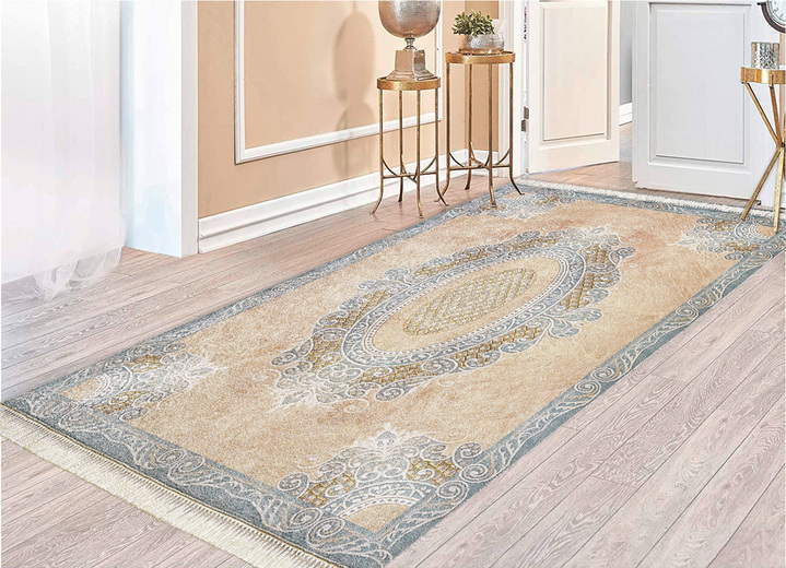 Teppiche - Besonders flache Brücken, Galerien und Teppiche, in Größe 101 (Brücke, 50x 80 cm) bis 304 (Teppich, Ø 150 cm), in Farbe BEIGE Ansicht 1