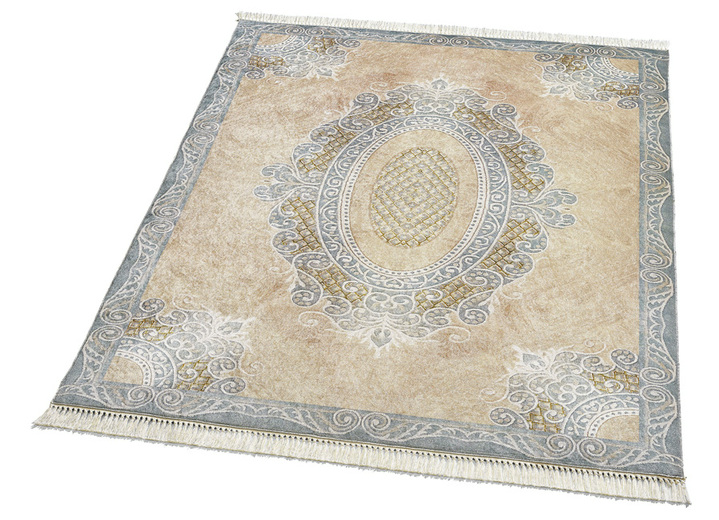 Teppiche - Besonders flache Brücken, Galerien und Teppiche, in Größe 101 (Brücke, 50x 80 cm) bis 304 (Teppich, Ø 150 cm), in Farbe BEIGE Ansicht 2