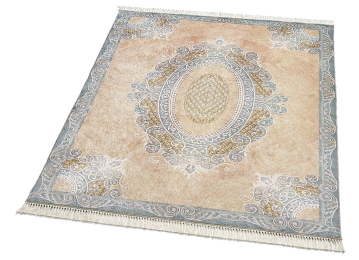 Teppiche - Besonders flache Brücken, Galerien und Teppiche, in Größe 101 (Brücke, 50x 80 cm) bis 304 (Teppich, ø 150 cm), in Farbe BEIGE Ansicht 1