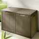 Gartenmöbel - Spritzwasserbeständige Aufbewahrungsboxen in Holzoptik, in Farbe BRAUN, in Ausführung 180 Liter
