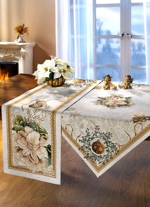 Heimtextilien - Hochwertige Gobelin Tisch- und Raumdekoration, in Größe 100 (2 Platzsets, 33x 45 cm) bis 404 (Kissenbezug, 45x 45 cm), in Farbe  Ansicht 1