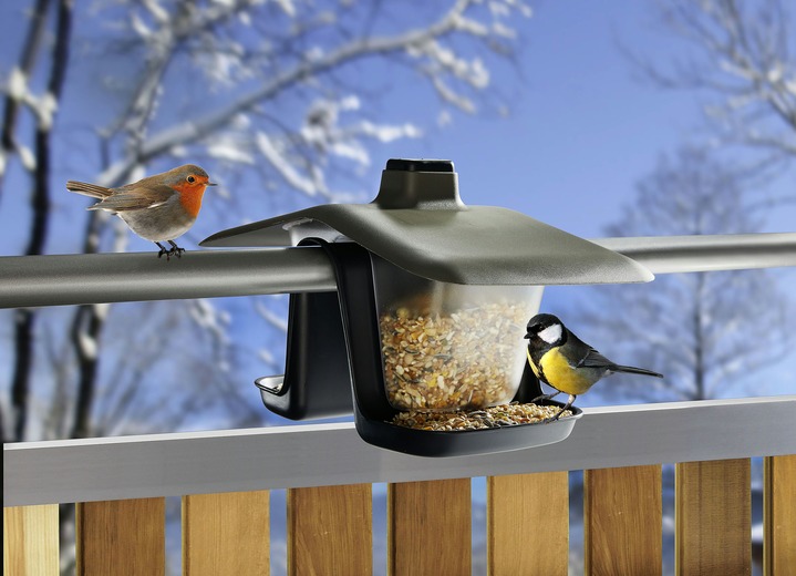 Gartendekoration - Futterhaus Double, in Farbe ANTHRAZIT Ansicht 2