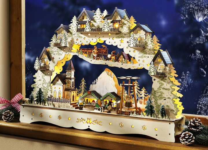 - Schwibbogen mit Trafo, in Farbe NATUR Ansicht 2