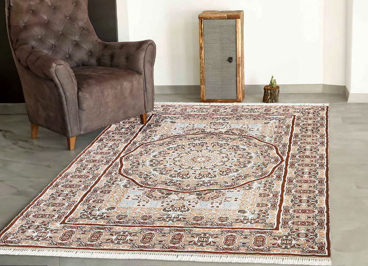 SALE - Besonders flache Brücken und Teppiche, in Größe 102 (Brücke, 60x115 cm) bis 249 (Teppich,160x230 cm), in Farbe BEIGE Ansicht 1
