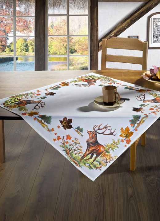 Heimtextilien - Bezaubernde naturnahe Accessoires, in Größe 101 (2 Deckchen, 35x 50 cm) bis 404 (Kissenbezug, 40x 40 cm), in Farbe WEISS Ansicht 1
