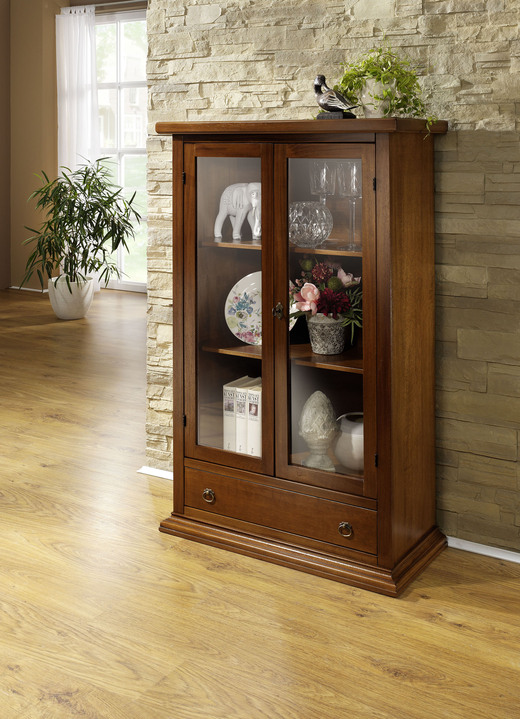 TV- & Hifi-Möbel - Möbelserie aus teilmassivem Holz Ansicht 2 TV- & Hifi-Möbel - Möbelserie aus teilmassivem Holz, in Farbe ANTIKWEISS, in Ausführung TV-Kommode Ansicht 2