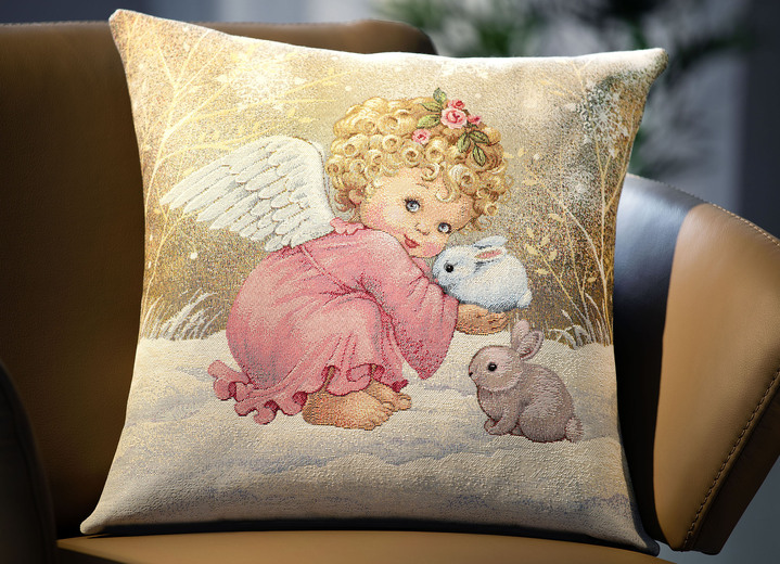 Wohnen - Kissenbezug Engel mit Reißverschluss, in Farbe MULTICOLOR Ansicht 1