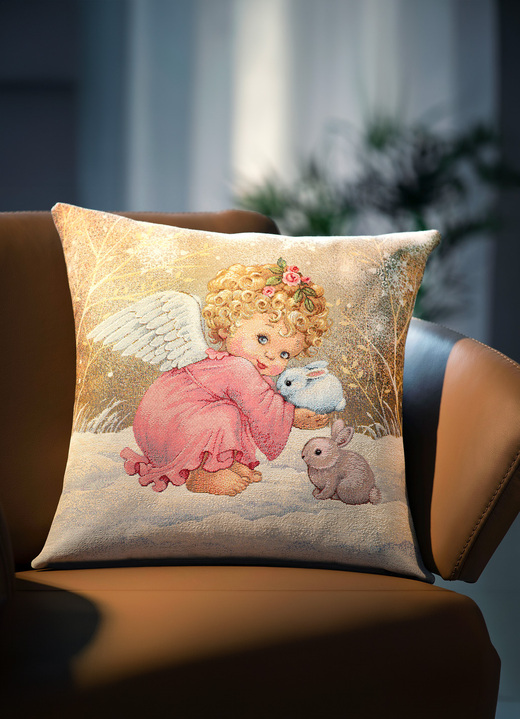 Wohnen - Kissenbezug Engel mit Reißverschluss, in Farbe MULTICOLOR Ansicht 2