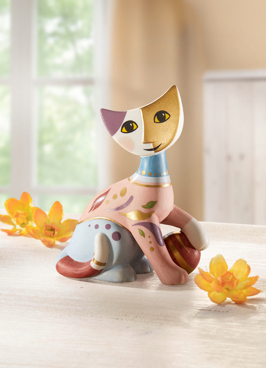 Figuren - Katze mit Ball von Rosina Wachtmeister aus dem Hause Goebel, in Farbe BUNT