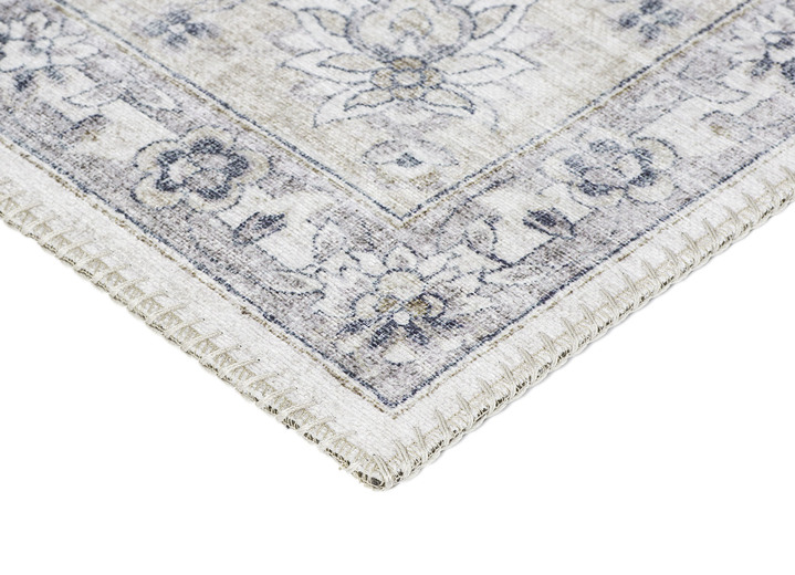 Teppiche - Pflegeleichte, gewebte Brücken und Teppiche, in Größe 113 (Brücke, 80x150 cm) bis 301 (Teppich, ø 100 cm), in Farbe GRAU Ansicht 3