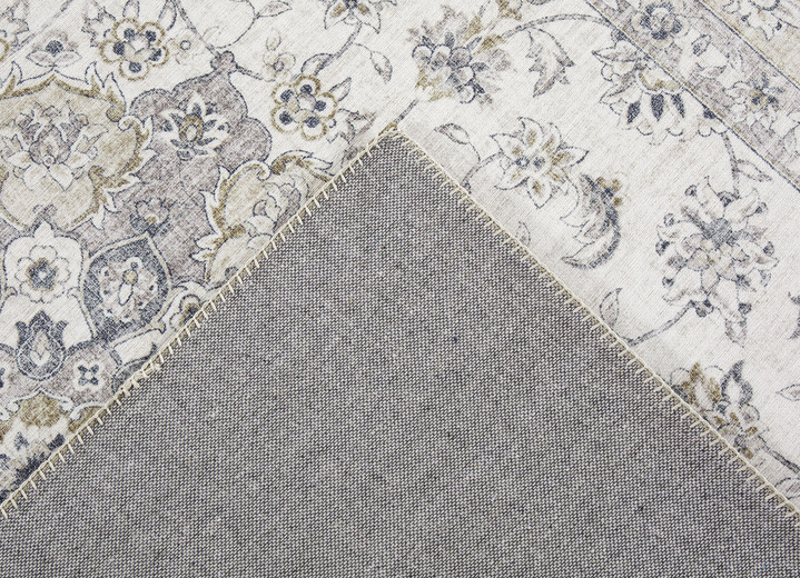 Teppiche - Pflegeleichte, gewebte Brücken und Teppiche, in Größe 113 (Brücke, 80x150 cm) bis 301 (Teppich, ø 100 cm), in Farbe GRAU Ansicht 4