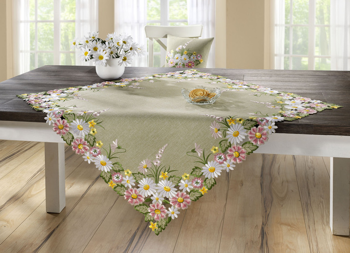 Heimtextilien - Frühlingshafte Tisch- und Raumdekoration, in Größe 101 (Läufer, 40x100 cm) bis 404 (Kissenbezug, 40x 40 cm), in Farbe BUNT Ansicht 2