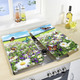 Haushaltshelfer - Herdabdeckplatten mit Sommerwiesen-Motiv – Farbe SOMMERWIESE – Ansicht 1 Haushaltshelfer - Herdabdeckplatten mit Sommerwiesen-Motiv, in Farbe SOMMERWIESE – Farbe SOMMERWIESE – Ansicht 1