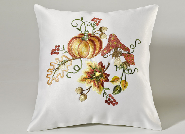 Tischdecken - Tisch- und Raumdekoration mit herbstlichen Motiven, in Größe 101 (Deckchen, 35x 50 cm) bis 404 (Kissenbezug, 40x 40 cm), in Farbe SEKT-BUNT Ansicht 1