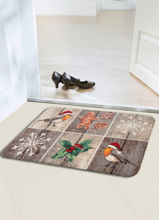 Fußmatten - Fußmatte Patchwork mit rutschhemmender Latex-Rückseite Ansicht 3 Fußmatten - Fußmatte Patchwork mit rutschhemmender Latex-Rückseite, in Größe 100 (40x60 cm) bis 103 (50x70 cm), in Farbe MULTICOLOR Ansicht 3