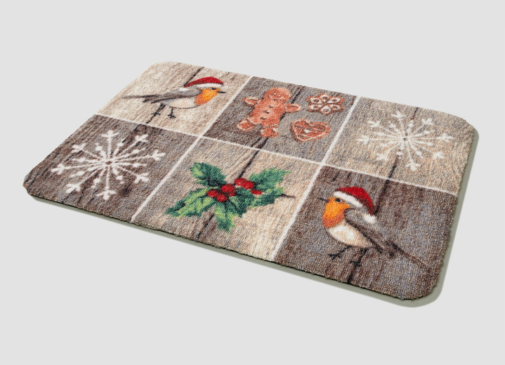 Fußmatten - Fußmatte Patchwork mit rutschhemmender Latex-Rückseite Ansicht 2 Fußmatten - Fußmatte Patchwork mit rutschhemmender Latex-Rückseite, in Größe 100 (40x60 cm) bis 103 (50x70 cm), in Farbe MULTICOLOR Ansicht 2