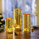 Weihnachtliche Dekorationen - Windlicht 3er-Set aus Glas, in Farbe ROT