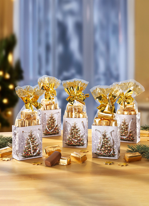 Weihnachtsleckereien - Weihnachtsbaum-Tütchen, 5er-Set, in Farbe BUNT Ansicht 1