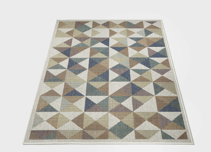 Modern - Strapazierfähige Teppiche für den Innen- und Außenbereich , in Größe 110 (Brücke, 67x120 cm) bis 250 (Teppich, 200x290 cm), in Farbe KÄSTCHEN Ansicht 2