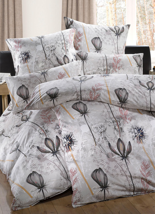- Bettwäsche Garnitur mit Pusteblumen-Motiv – Farbe MULTICOLOR - Bettwäsche Garnitur mit Pusteblumen-Motiv, in Größe 112 (80x80 cm + 135x200 cm) bis 115 (80x80 cm + 155x220 cm), in Farbe MULTICOLOR