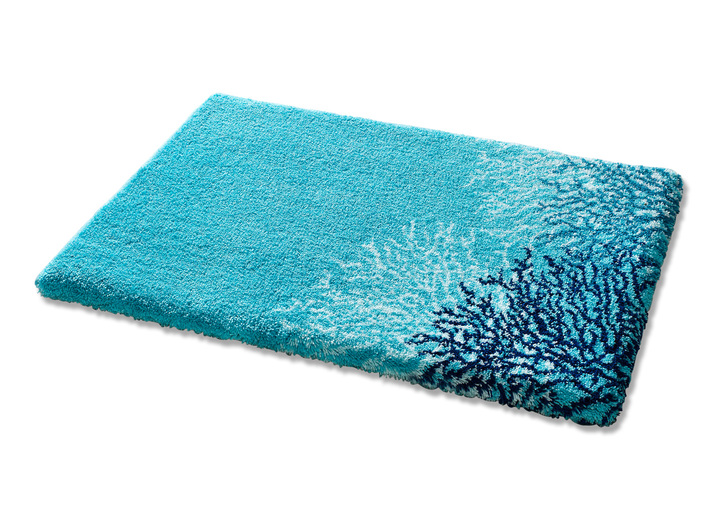 Badgarnituren - Badgarnitur von Grund, rutschhemmende Rückseite Ansicht 6 Badgarnituren - Badgarnitur von Grund, rutschhemmende Rückseite, in Größe 100 (Vorleger halbrund, 50x 80 cm) bis 112 (WC-Deckelbezug, 47x 50 cm), in Farbe GRÜN Ansicht 6