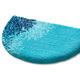 Badgarnituren - Badgarnitur von Grund, rutschhemmende Rückseite – Farbe TÜRKIS – Ansicht 1 Badgarnituren - Badgarnitur von Grund, rutschhemmende Rückseite, in Größe 100 (Vorleger halbrund, 50x 80 cm) bis 112 (WC-Deckelbezug, 47x 50 cm), in Farbe GRÜN – Farbe TÜRKIS – Ansicht 1