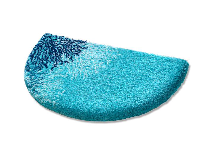 Badgarnituren - Badgarnitur von Grund, rutschhemmende Rückseite Ansicht 3 Badgarnituren - Badgarnitur von Grund, rutschhemmende Rückseite, in Größe 100 (Vorleger halbrund, 50x 80 cm) bis 112 (WC-Deckelbezug, 47x 50 cm), in Farbe GRÜN Ansicht 3