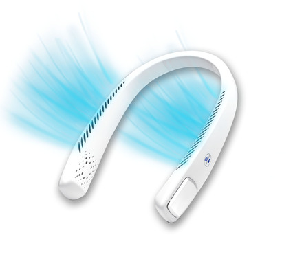 Praktische Hilfsmittel - Kabelloser Cool2Go-Luftkühler zum Umhängen, in Farbe WEISS – Farbe WEISS – Ansicht 