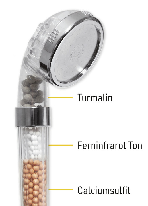 Badezimmeraccessoires - Wasserspar-Duschkopf Aquadon Shower Hero, in Farbe SILBER Ansicht 1