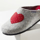 Hausschuhe - Hausschuh mit Obermaterial aus Wollfilz, in Größe 036 bis 042, in Farbe ANTHRAZIT – Farbe HELLGRAU – Ansicht 1
