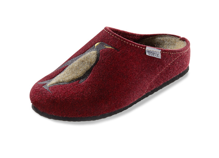 Hausschuhe - Wollfilz Hausschuh, in Größe 036 bis 042, in Farbe WINTERWEISS Ansicht 4