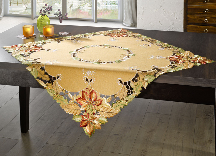 Heimtextilien - Herbstliche Tisch- und Raumdekoration, in Größe 101 (Deckchen, 35x 50 cm) bis 404 (Kissenbezug, 40x 40 cm), in Farbe TERRA Ansicht 4