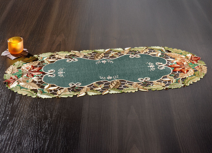 Heimtextilien - Herbstliche Tisch- und Raumdekoration, in Größe 101 (Deckchen, 35x 50 cm) bis 404 (Kissenbezug, 40x 40 cm), in Farbe TERRA Ansicht 7