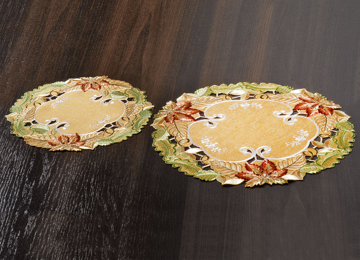 Heimtextilien - Herbstliche Tisch- und Raumdekoration, in Größe 101 (Deckchen, 35x 50 cm) bis 404 (Kissenbezug, 40x 40 cm), in Farbe TERRA Ansicht 2