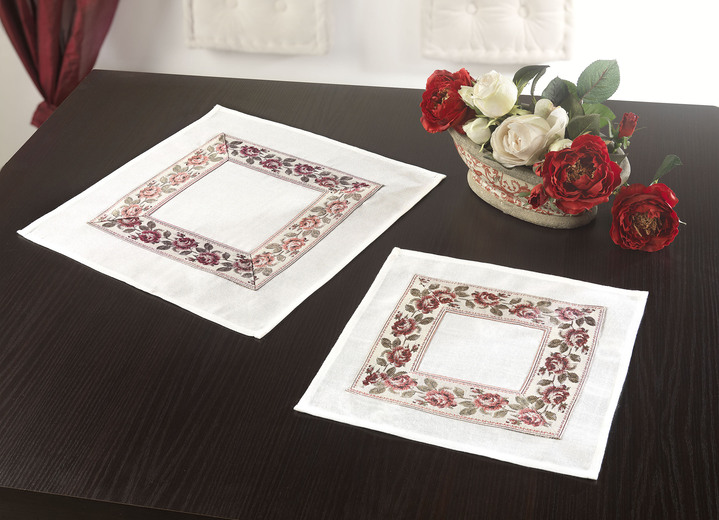 - Tisch- und Raumdekoration, in Größe 101 (Deckchen, 35x 50 cm) bis 404 (Kissenbezug, 40x 40 cm), in Farbe SEKT-BUNT Ansicht 3