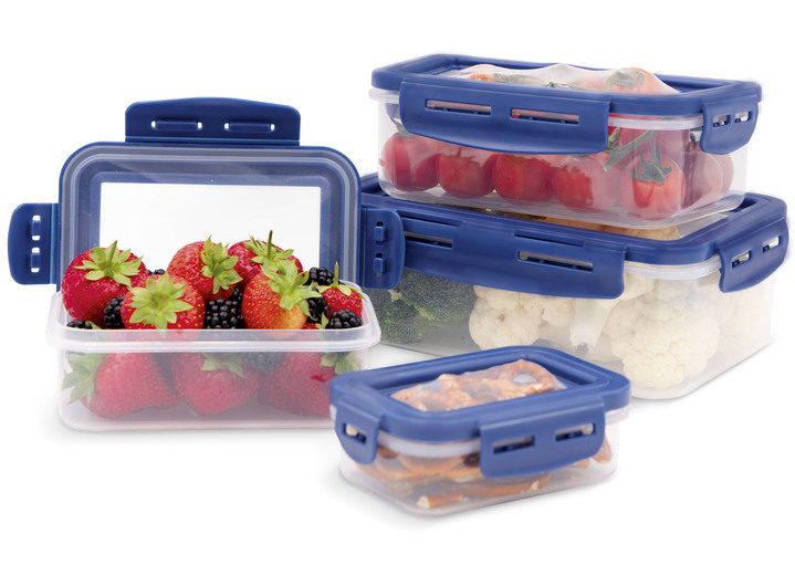 - Livington Flex and Fresh Frischhalte-Set, in Farbe BLAU, in Ausführung Frischhaltedosen-Set, 4-tlg