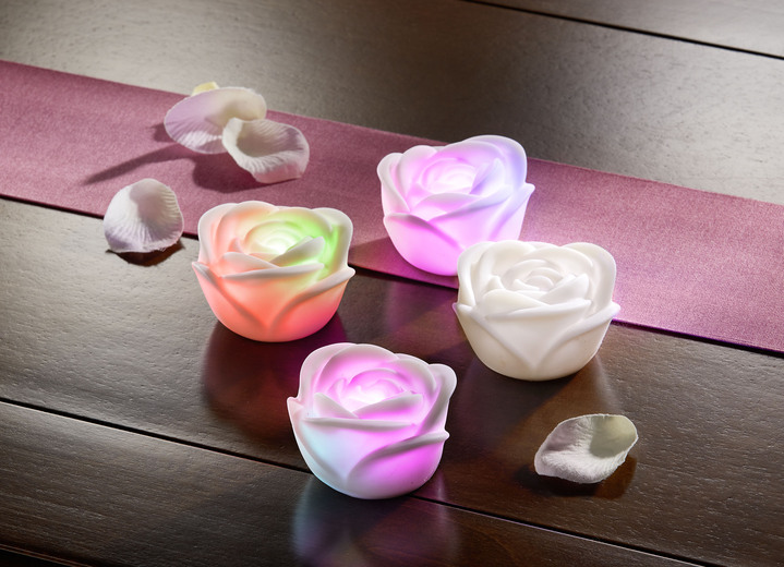 Wohnaccessoires - LED-Rosen, 4er-Set, in Farbe BUNT Ansicht 1