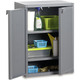 Gartenpflege - Geräteschrank aus Kunststoff, in Farbe HELLGRAU, in Ausführung Geräteschrank, klein, H88 cm
