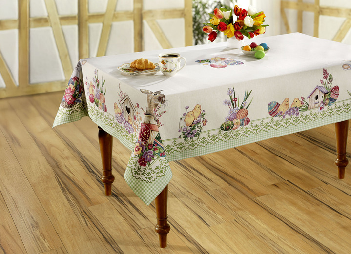 Heimtextilien - Tisch- und Raumdekoration mit Ostermotiv, in Größe 100 (2 Platzsets, 33/ 45 cm) bis 404 (Kissenbezug, 45/ 45 cm), in Farbe MULTICOLOR Ansicht 2