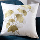 - Kissenbezug mit Ginkgo-Motiv, in Farbe CREME-GOLD