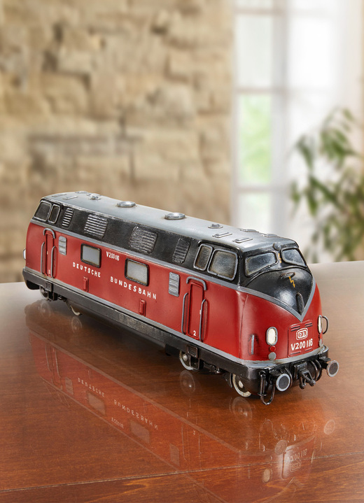 Sammlermodelle - Diesel-Lokomotive V200, in Farbe SCHWARZ-ROT